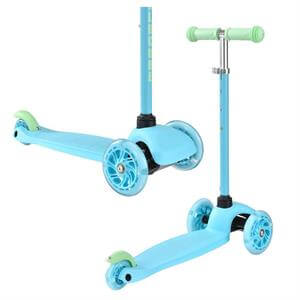 Bold Cube - Blue & Green - Teeny 3 Wheel Scooter
